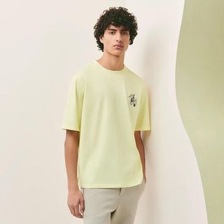 エルメス(Hermes)の2023年　HERMES エルメス Tシャツ ミニレザーパッチ  L 💕💕💕(Tシャツ/カットソー(半袖/袖なし))