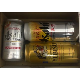 アサヒ(アサヒ)のお酒 ビール、ノンアルコールビール 3本セット(ビール)