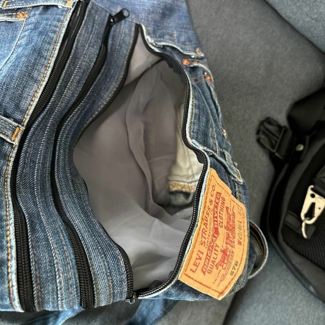 デニムリュック　未使用 レディースのバッグ(リュック/バックパック)の商品写真
