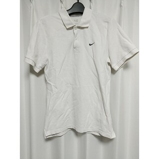 ナイキ(NIKE)のNIKE ポロシャツ Ｍサイズ 白 ナイキ スポーツ アメカジ ホワイト 古着屋(ポロシャツ)