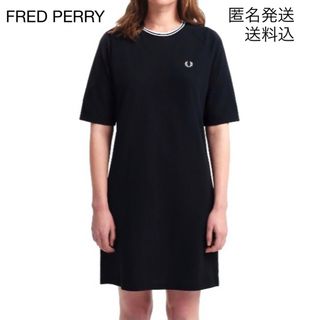 フレッドペリー(FRED PERRY)のレア！【未使用品】タグ無し　フレッドペリーＵネックワンピース　シンプル　Mサイズ(ひざ丈ワンピース)