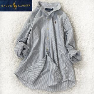 ポロラルフローレン(POLO RALPH LAUREN)のポロラルフローレン　現行タグ　ポニー刺繍　ストライプ　コットンボタンダウンシャツ(シャツ/ブラウス(長袖/七分))