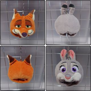 Disney - TDR ズートピア ニック&ジュディ ﾌｧﾝｷｬｯﾌﾟ型ｷｰﾁｪｰﾝ