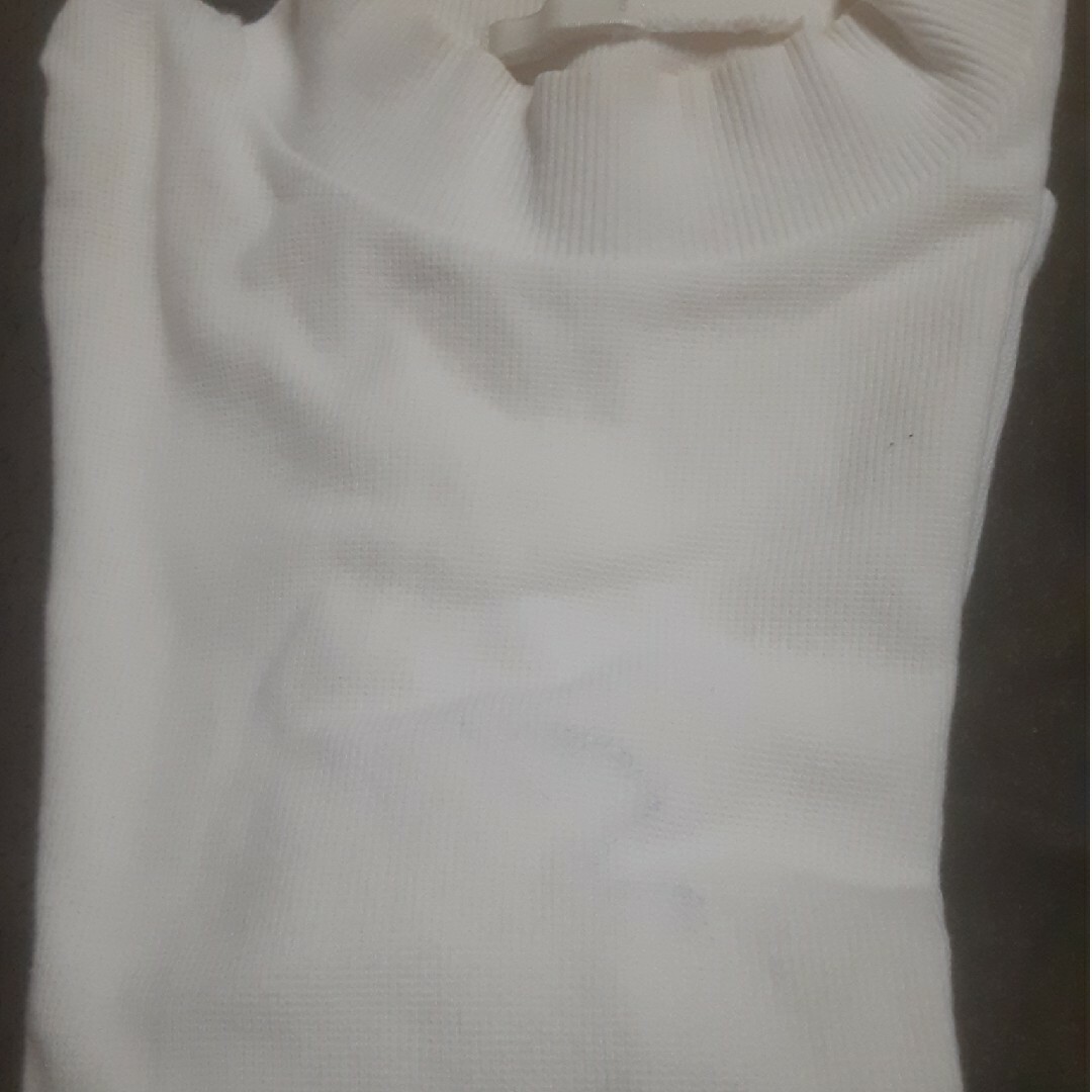 メンズ　タートルネック　白 メンズのトップス(Tシャツ/カットソー(七分/長袖))の商品写真