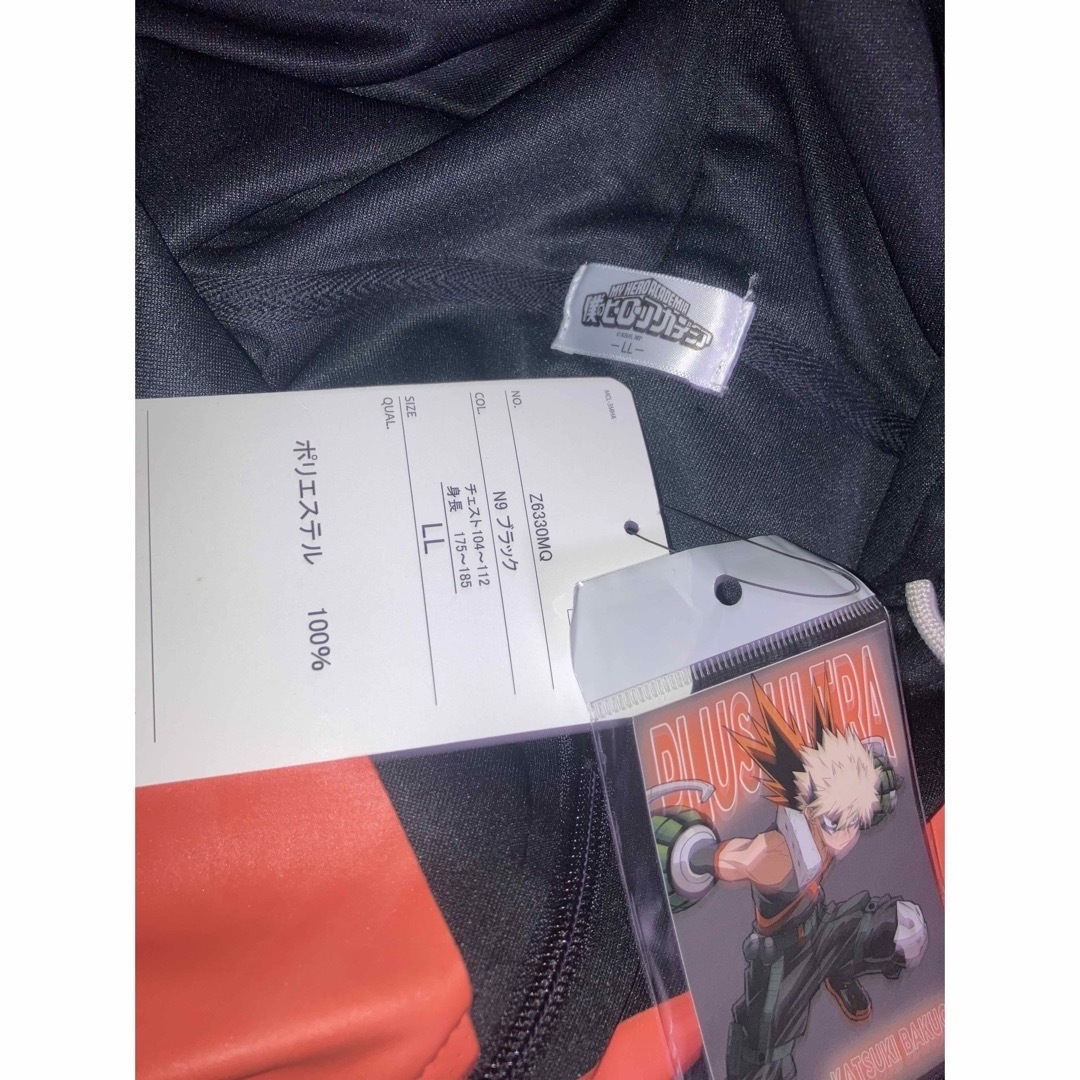 集英社(シュウエイシャ)のヒロアカ　半袖パーカー　爆豪　LLサイズ メンズのトップス(パーカー)の商品写真