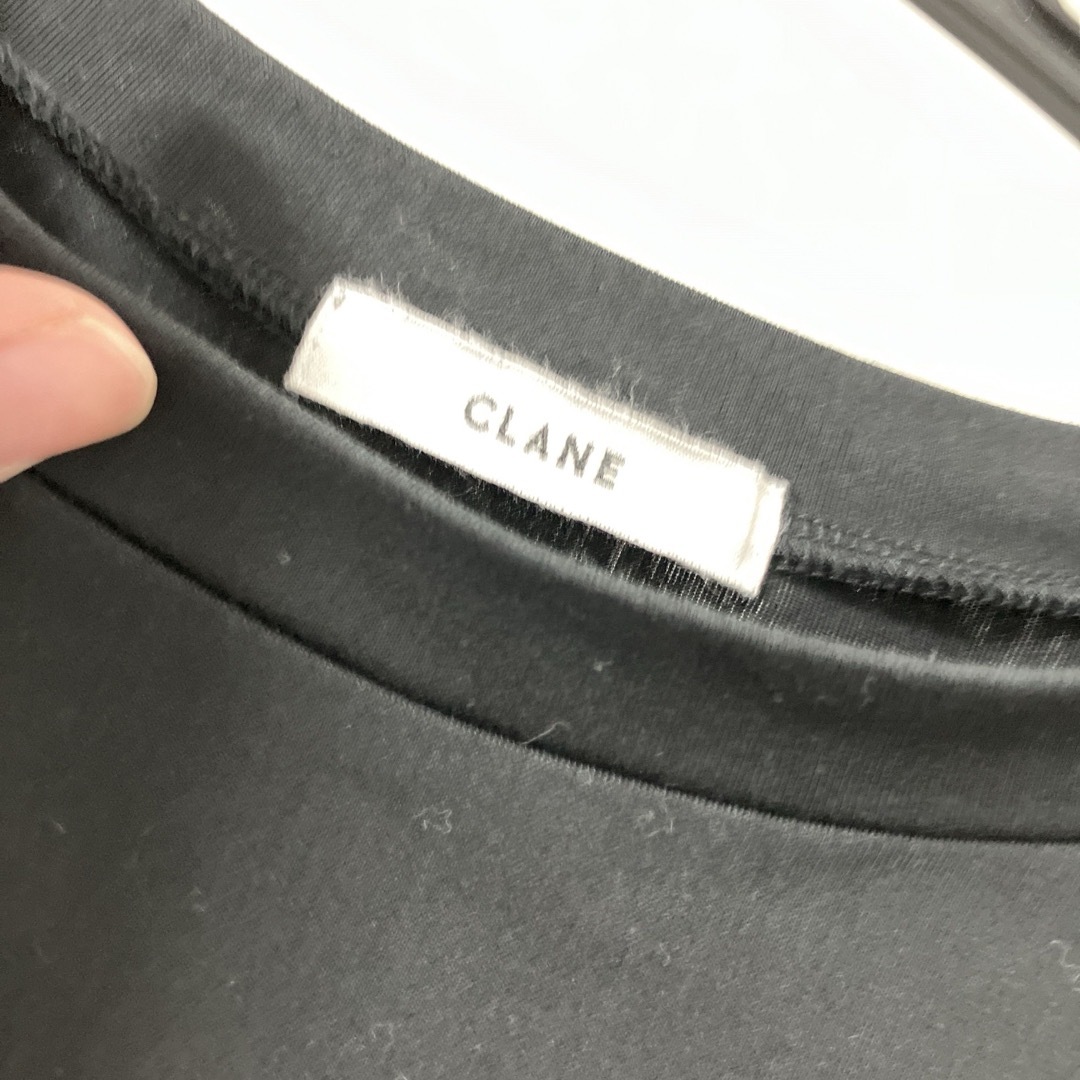 CLANE(クラネ)の美品 クラネ サイドリボントップス ブラック 完売品 サイズ1 tシャツ レディースのトップス(Tシャツ(半袖/袖なし))の商品写真