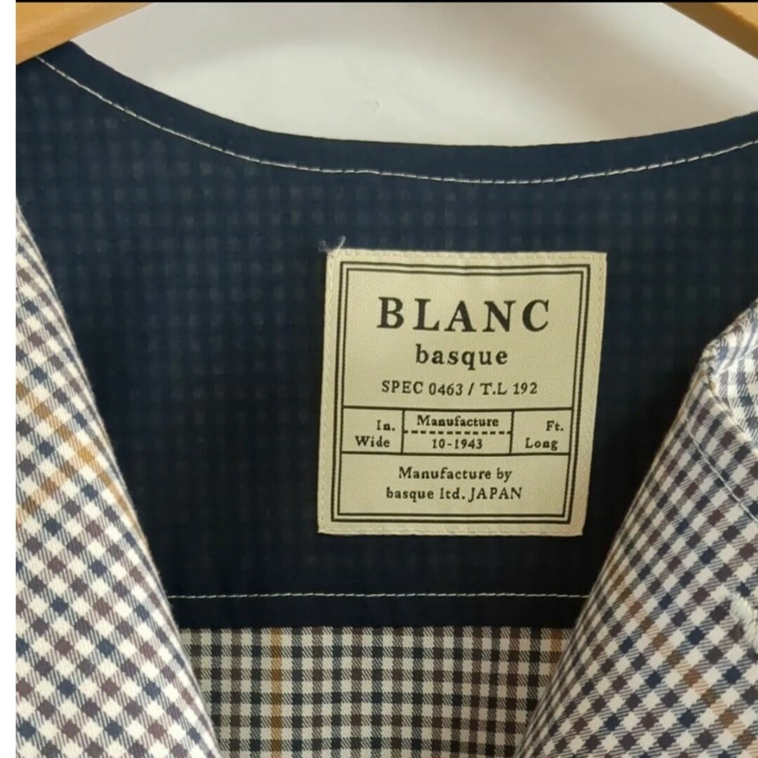 blanc basque(ブランバスク)のBLANC basque チェック ショートトレンチ スコットクラブ LUCA レディースのジャケット/アウター(ノーカラージャケット)の商品写真