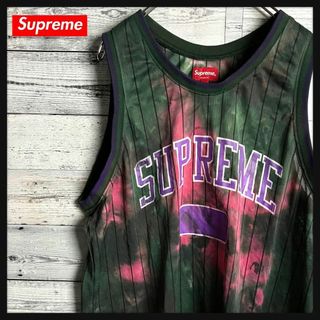 Supreme - 【人気Lサイズ】シュプリーム☆ 両面プリントロゴ入り タイダイ柄 タンクトップ