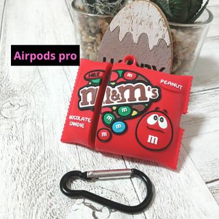 M&M's Airpodsケース Red(ヘッドフォン/イヤフォン)