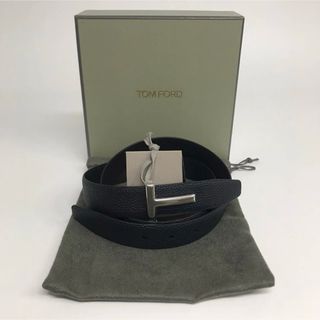 トムフォード(TOM FORD)のTOM FORD Tバックル リバーシブル レザーベルト 幅:3㎝(ベルト)