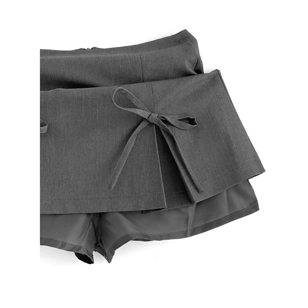 ZARA(ザラ)のインパン裏地付きリボンプリーツミニスカート レディースのスカート(ミニスカート)の商品写真