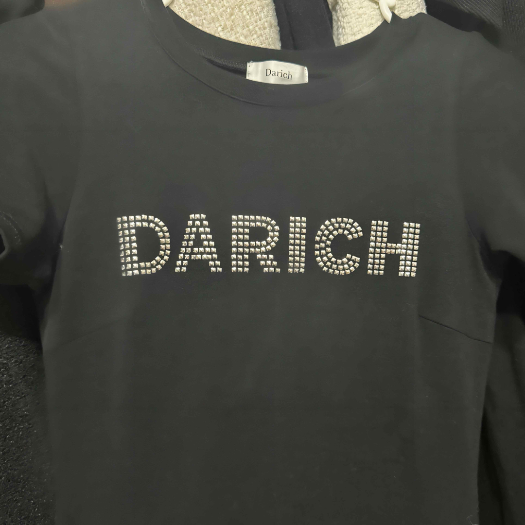Darich(ダーリッチ)のダーリッチ ロゴカットロングワンピース ブラック メンズのトップス(Tシャツ/カットソー(半袖/袖なし))の商品写真