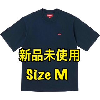 シュプリーム(Supreme)のSupreme Small Box Logo Teeボックスロゴ　紺　M(Tシャツ/カットソー(半袖/袖なし))