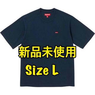 シュプリーム(Supreme)のSupreme Small Box Logo Teeボックスロゴ　紺　L(Tシャツ/カットソー(半袖/袖なし))