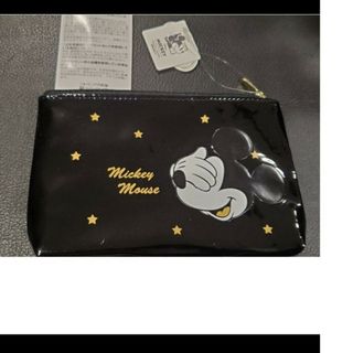 ミッキー　エナメルポーチディズニー　Mickey Mouse中に仕切り一つ(ポーチ)