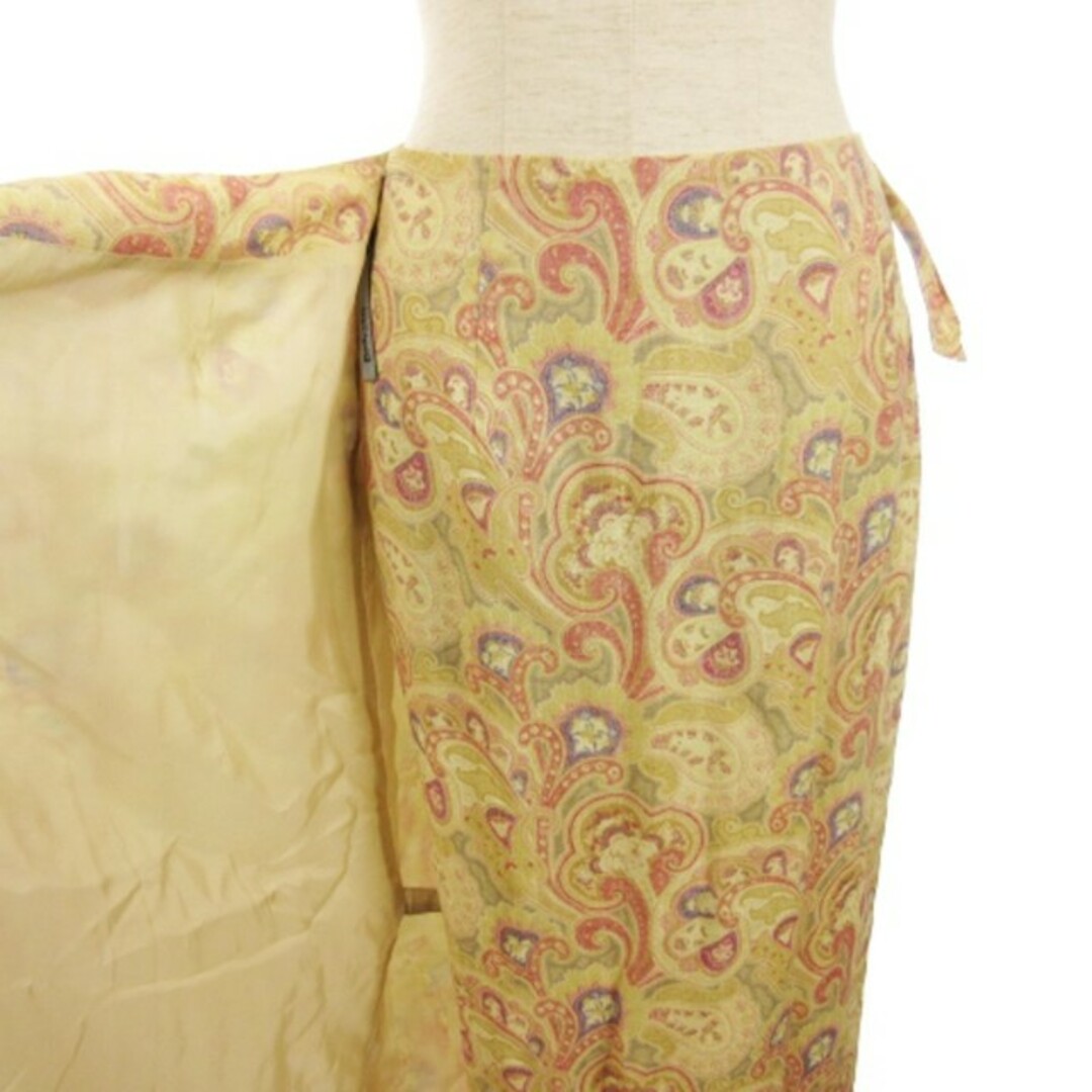 mila schon(ミラショーン)のミラショーン mila schon ラップスカート ロング 総柄 ベージュ 40 レディースのスカート(ロングスカート)の商品写真