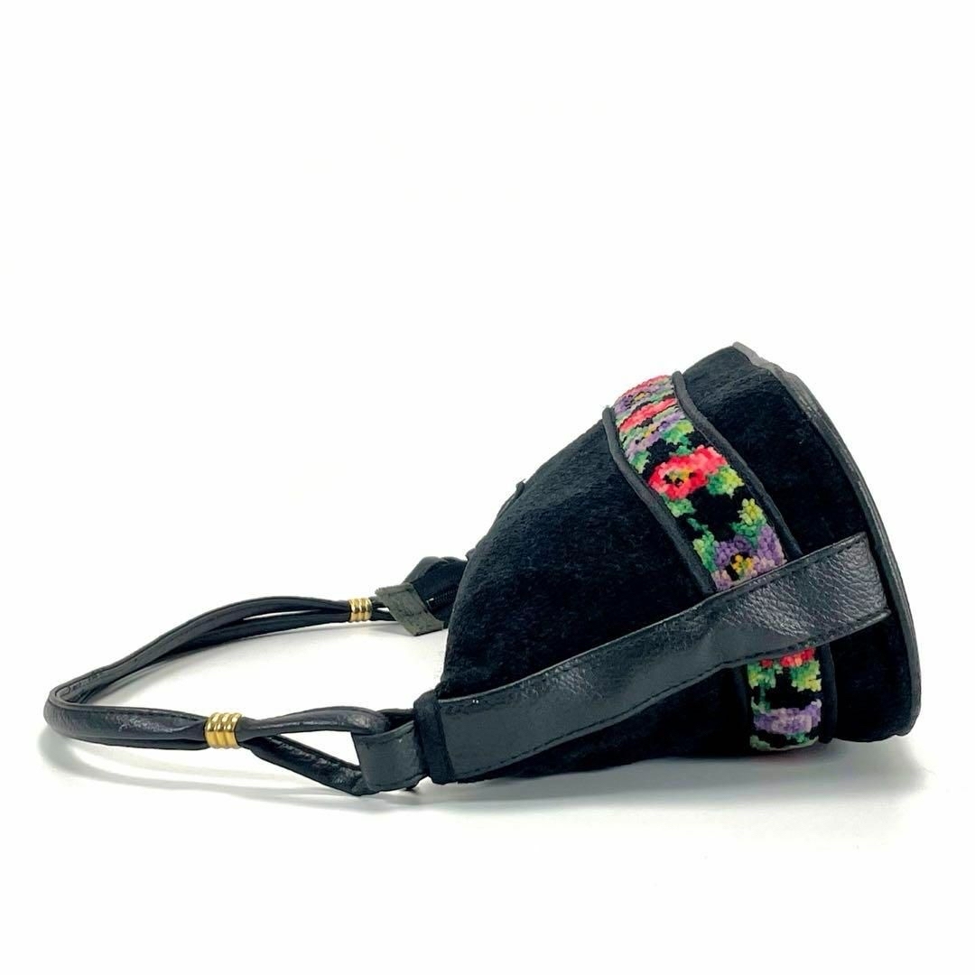 FEILER(フェイラー)のフェイラー FEILER ミニハンドバッグ ミニトートバッグ 花柄 ブラック 黒 レディースのバッグ(ハンドバッグ)の商品写真