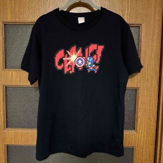 マーベル(MARVEL)のキャプテンアメリカ 半袖 プリント Tシャツ ネイビー MARVEL(Tシャツ/カットソー(半袖/袖なし))