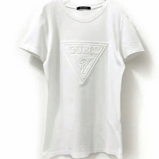 ゲス(GUESS)のGUESS(ゲス) ロゴTシャツ オールホワイト ストリート サイズXS(Tシャツ(半袖/袖なし))