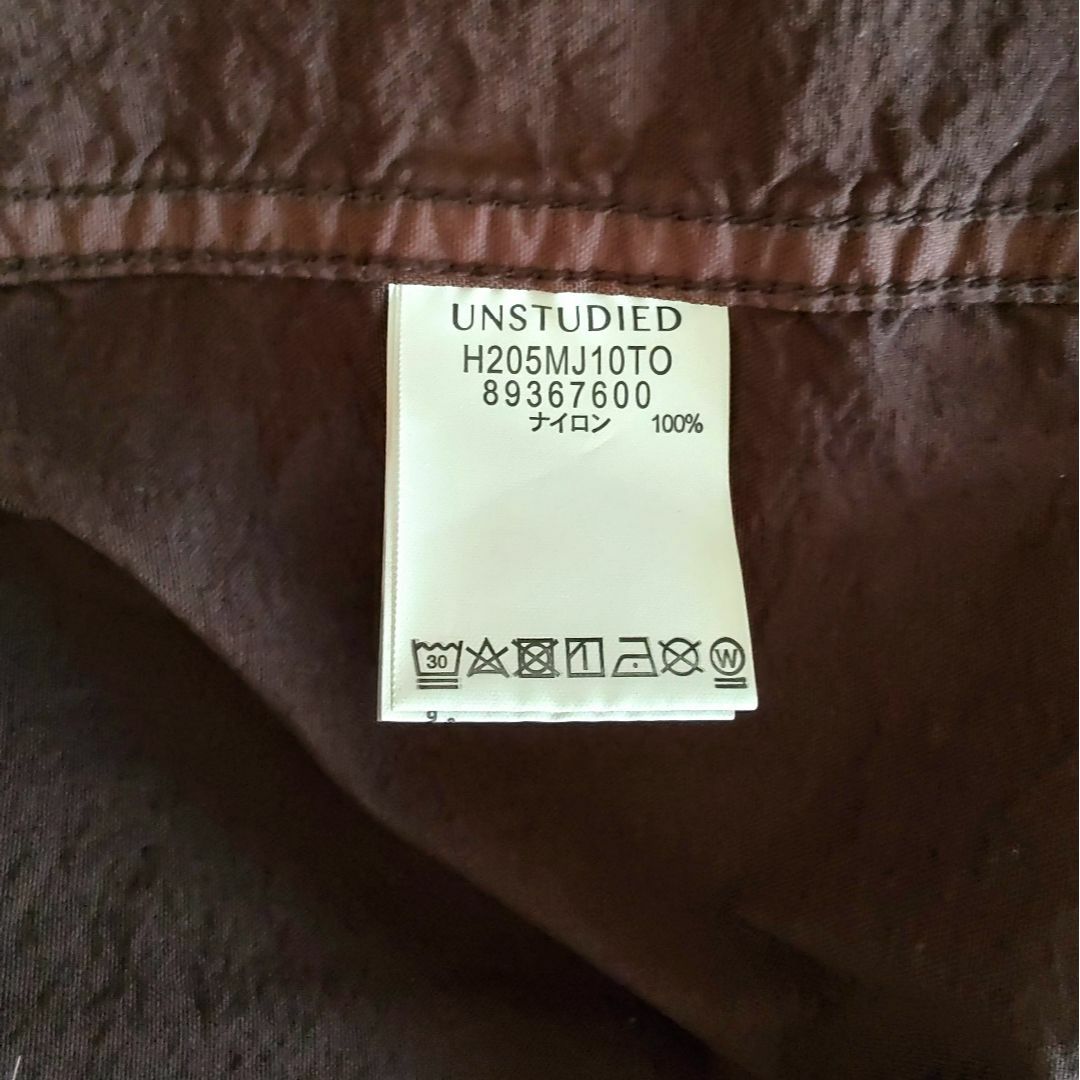 【美品　製品染め】　UNSTUDIED　ミリタリー　ナイロンジャケット　M メンズのジャケット/アウター(ミリタリージャケット)の商品写真