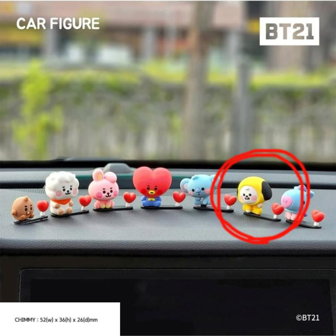 BT21TATAマグネットケーブルラップキーカバー CHIMMYフィギュアマスク エンタメ/ホビーのおもちゃ/ぬいぐるみ(キャラクターグッズ)の商品写真