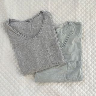 ユニクロ(UNIQLO)のSALE◉2枚セットUNIQLO Tシャツ◉(Tシャツ/カットソー(半袖/袖なし))