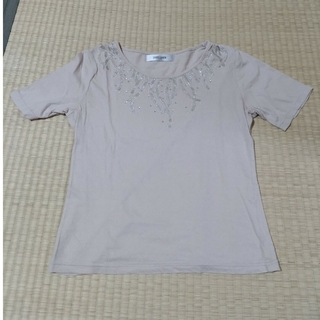ビシューパーツ付きTシャツ(Tシャツ(半袖/袖なし))