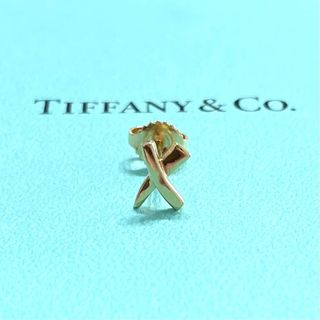 Tiffany & Co. - ティファニー シングルピアス X キス ゴールド AU750 K18