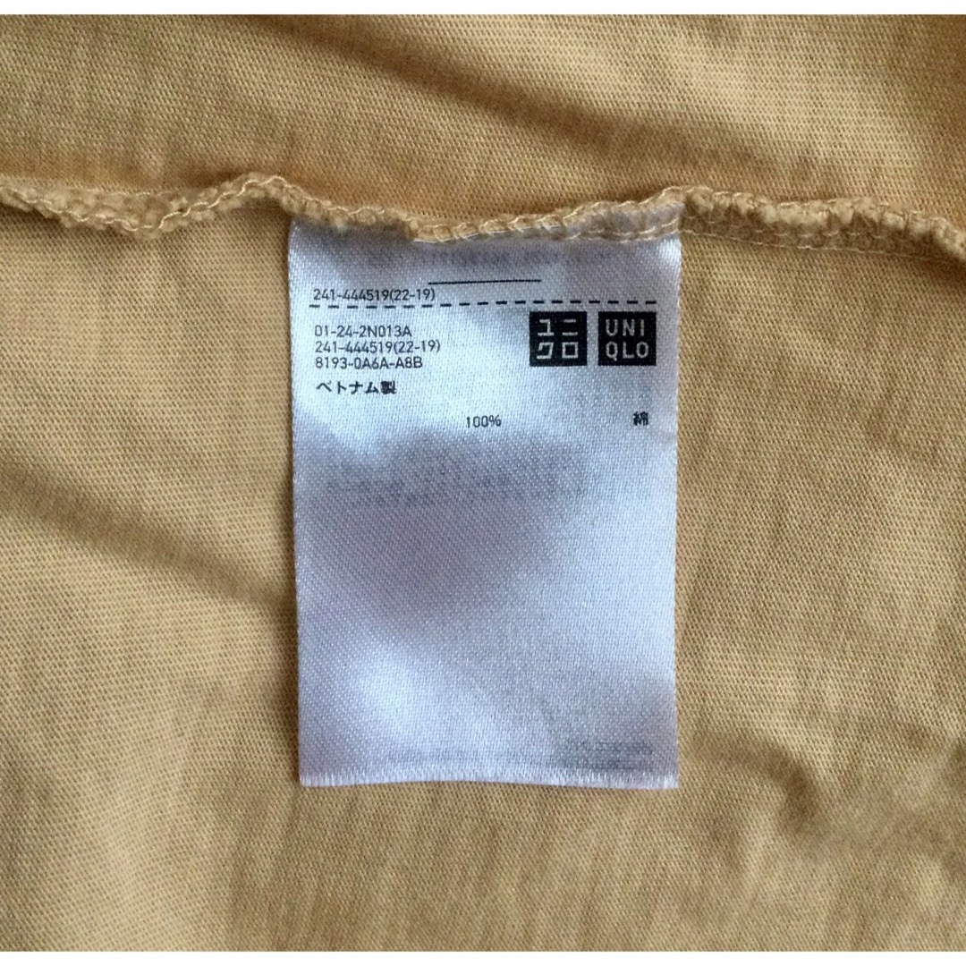 UNIQLO(ユニクロ)のユニクロ ドルマンT ライトオレンジ XL レディースのトップス(Tシャツ(半袖/袖なし))の商品写真