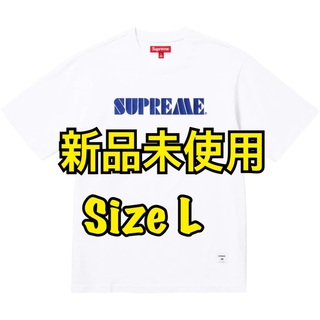 シュプリーム(Supreme)のSupreme Stencil Embroidered S/S Top 白L(Tシャツ/カットソー(半袖/袖なし))