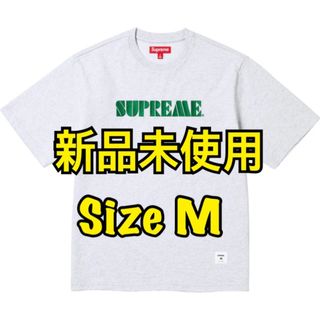 シュプリーム(Supreme)のSupreme Stencil Embroidered S/S Top グレーM(Tシャツ/カットソー(半袖/袖なし))