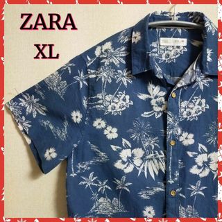 ザラ(ZARA)の【ZARA】かりゆしウェア　アロハシャツ　✨美品✨(シャツ/ブラウス(半袖/袖なし))