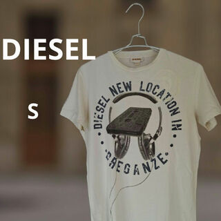 DIESEL - DIESEL　ディーゼル　イメージビッグプリントTシャツ　ホワイト　Sサイズ