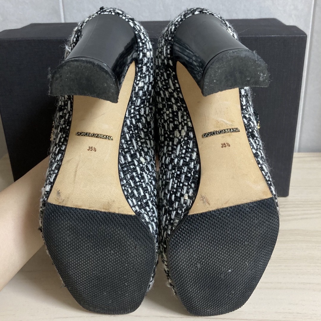 DOLCE & GABBANA ツイードビジューハイヒールパンプス 35 1/2 DOLCE & GABBANA ツイードビジューハイヒールパンプス 35 1/2