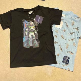 ディズニー(Disney)の【新品未使用】バズライトイヤー　シャーク　Tシャツ　120 2枚セット(Tシャツ/カットソー)