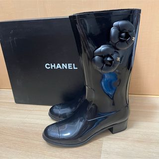 シャネル レインブーツ/長靴(レディース)(ブラック/黒色系)の通販 89 シャネル レインブーツ/長靴(レディース)(ブラック/黒色系)の通販 89