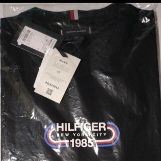 トミーヒルフィガー(TOMMY HILFIGER)のトミーヒルフィガー Tシャツ XL ネイビー 半袖(Tシャツ/カットソー(半袖/袖なし))