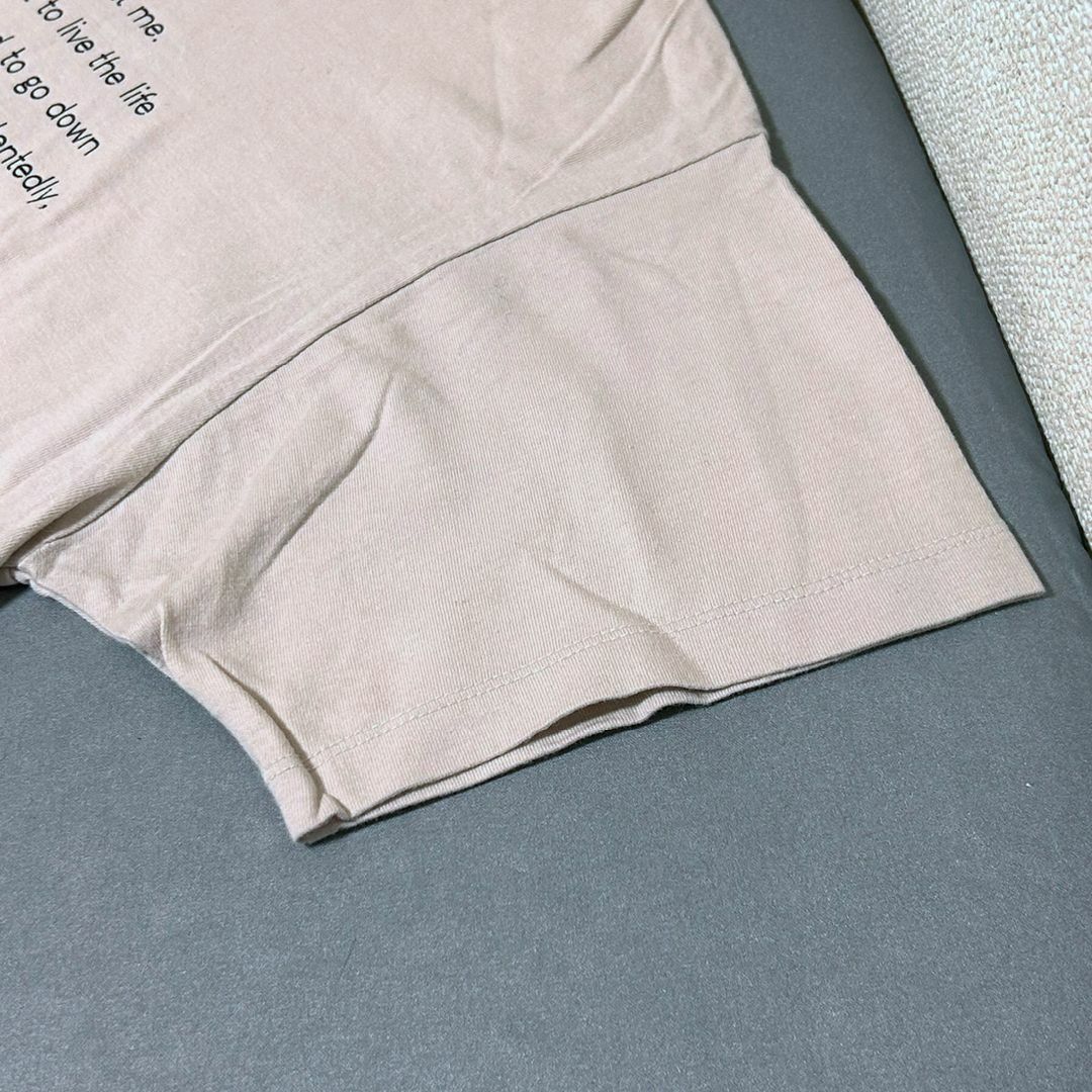 SENSE OF PLACE by URBAN RESEARCH(センスオブプレイスバイアーバンリサーチ)のSENSE OF PLACE センスオブプレイス Tシャツ　半袖　ピンクベージュ レディースのトップス(Tシャツ(半袖/袖なし))の商品写真
