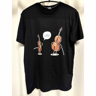 【ほぼ未使用】 ヴァイオリン ＆ チェロ cello ! Tシャツ　Ｍサイズ(Tシャツ/カットソー(半袖/袖なし))