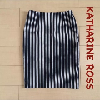 キャサリンロス(KATHARINE ROSS)のKATHARINE ROSS＊ストライプタイトスカート(ひざ丈スカート)