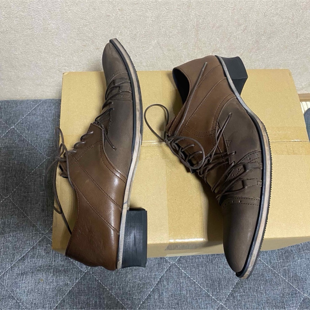 TORNADO MART(トルネードマート)の【TORNADO MART】フルスピンドルヌバックコンビシューズ　レザー メンズの靴/シューズ(ブーツ)の商品写真