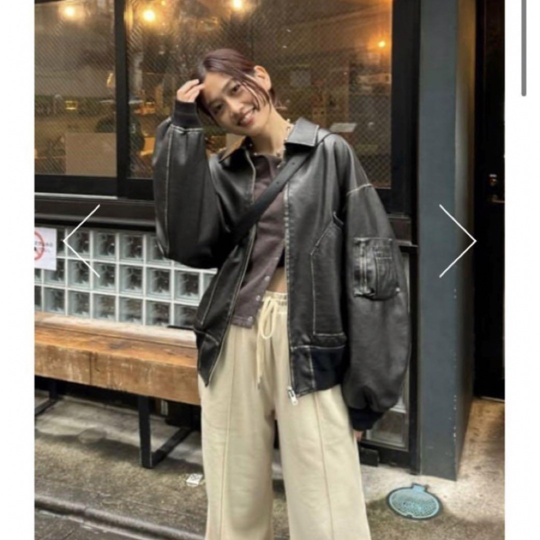 SLY - 即完売♡THROW by SLY VINTAGE G-1 JKレザージャケットの SLY - 即完売♡THROW by SLY VINTAGE G-1 JKレザージャケットの