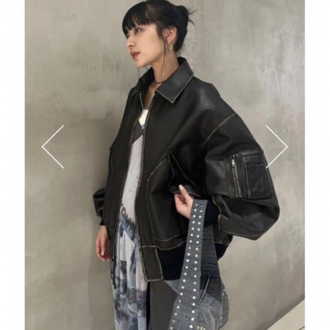 SLY - 即完売♡THROW by SLY VINTAGE G-1 JKレザージャケットの SLY - 即完売♡THROW by SLY VINTAGE G-1 JKレザージャケットの