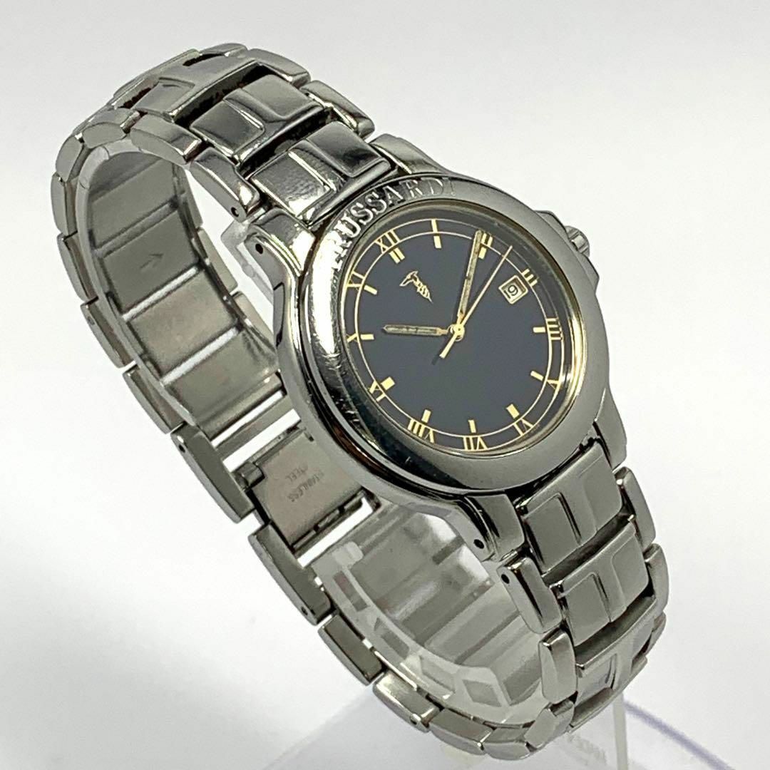 Trussardi(トラサルディ)の254 TRUSSARDI トラサルディ メンズ 時計 デイト 日付 ビンテージ メンズの時計(腕時計(アナログ))の商品写真