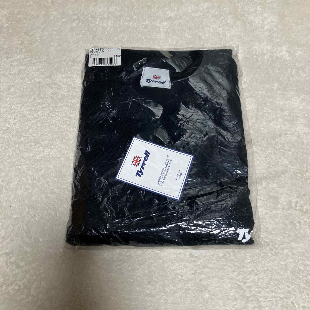 ティレル　メンズ　VネックTシャツ　ブラック　L メンズのトップス(Tシャツ/カットソー(半袖/袖なし))の商品写真