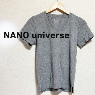 nano univerce ナノユニバース Tシャツ　カットソー　グレー　半袖