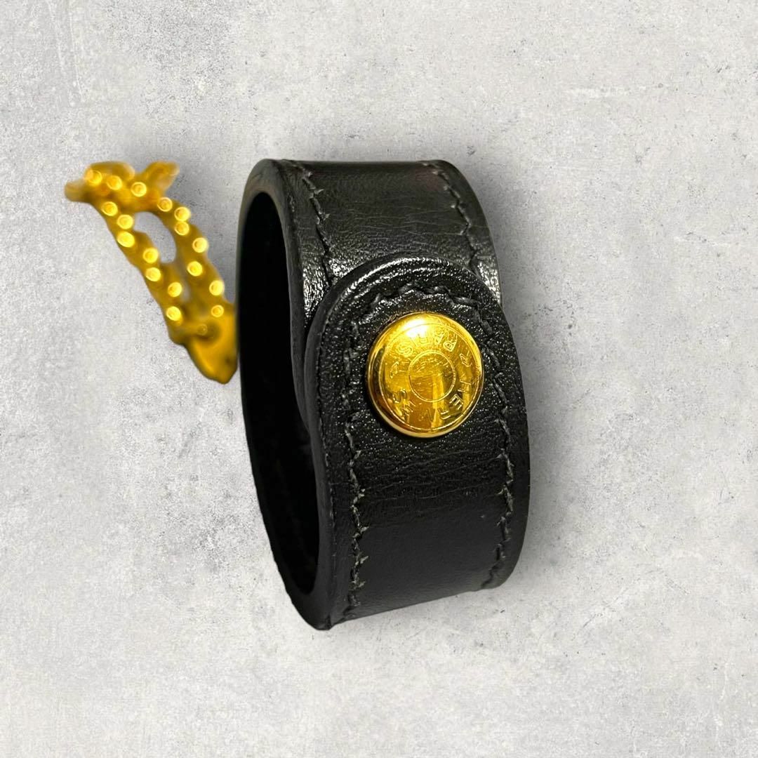 美品 HERMES エルメス グローブホルダー レザー セリエ ブラック 金 美品 HERMES エルメス グローブホルダー レザー セリエ ブラック 金
