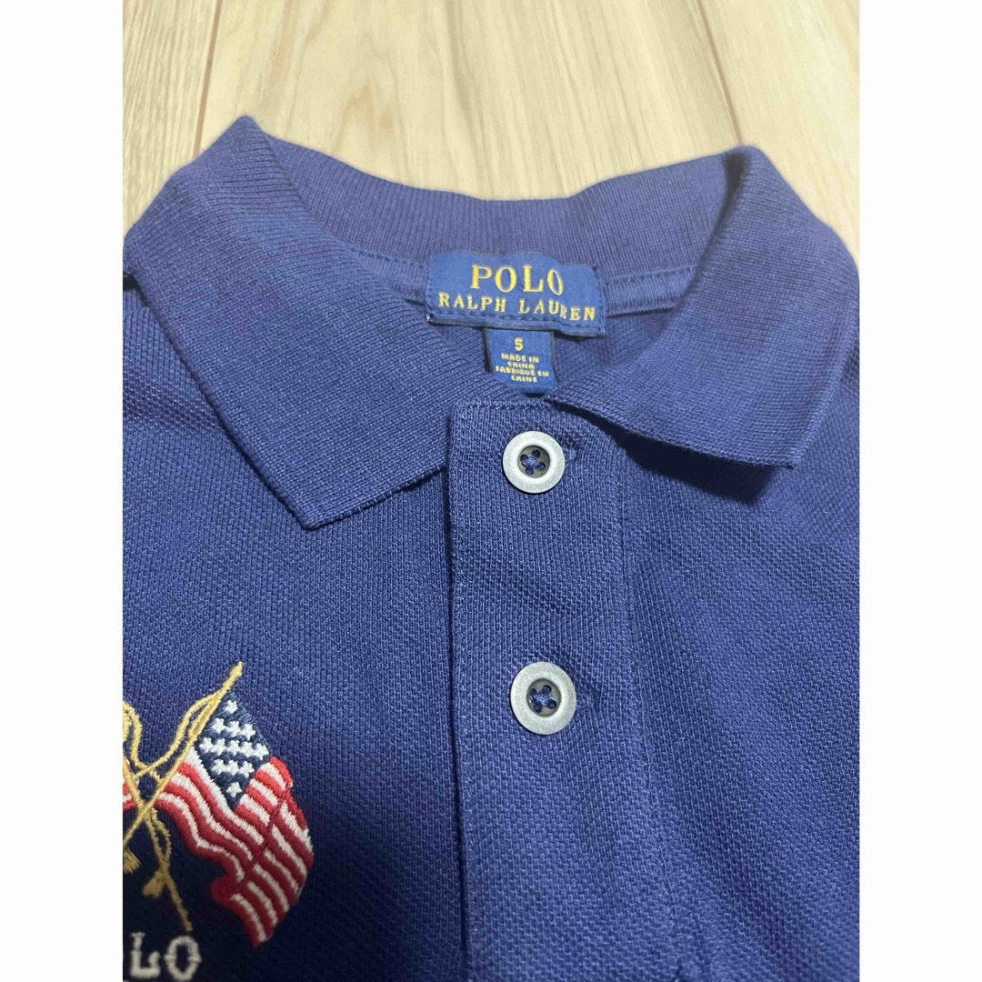 POLO RALPH LAUREN(ポロラルフローレン)のポロ　ラルフローレン　ビックポロ　ポロシャツ　キッズ　５ キッズ/ベビー/マタニティのキッズ服男の子用(90cm~)(Tシャツ/カットソー)の商品写真