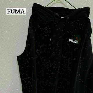 プーマ(PUMA)のPUMA プーマ パーカー フーディー ワンポイント シンプル ロゴ 古着 M(パーカー)