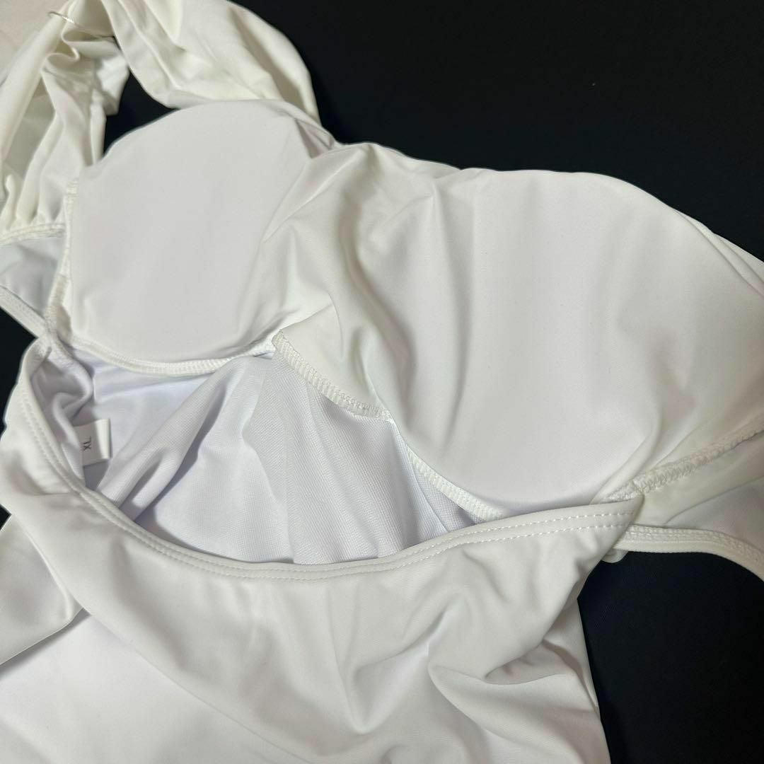 水着 ワンショルダー 韓国風 体型カバー 大人 ワンピース オールインワン レディースの水着/浴衣(水着)の商品写真